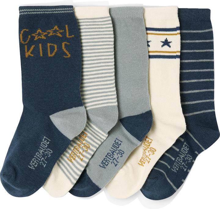 Immagine prodotto Vertbaudet 5er-Pack Jungen Socken COOL KIDS (Confezione da 5 pezzi, 27, 30)