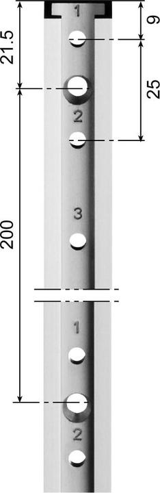 Image du produit Aweso Rails d'actionnement 1000 type 1, pour charges légères (1 pcs)