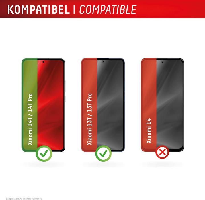 Actual product image Displex Real Glass, 2D Panzerglas (1 Piece, Xiaomi 14T Pro, Xiaomi 14T)