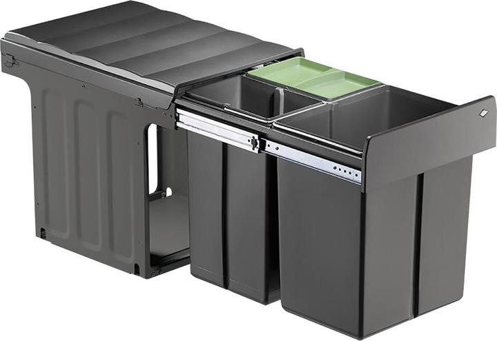Image du produit Wesco Collecteur de déchets INC PROFILINE-BIO-TRIO- MAXI 40DT, si/ant 1x20L+2x10L entièrement démontable