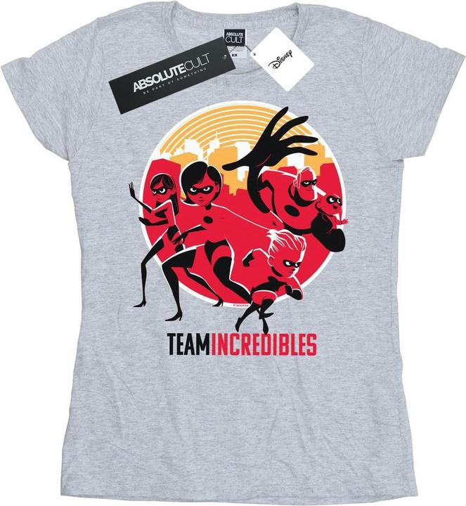 Actual product image Disney Womens/Ladies Incredibles 2 Team Incredibles Cotton T-Shirt (S)