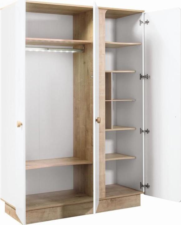 Actual product image Cilek Natura Baby closet 3 doors (136 cm)
