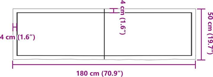 Image du produit VidaXL Gianna (180 x 50 x 4 cm)