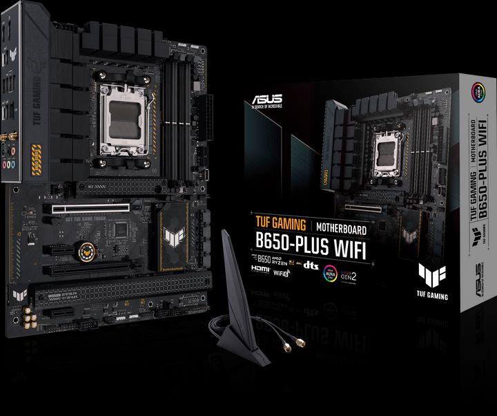 Produktbild ASUS TUF GAMING B650-PLUS WIFI (AM5, AMD B650, ATX)