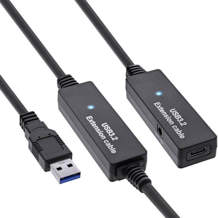 InLine Prolongateur actif USB 3.2 Gen.1 (10 m, USB 3.2 Gen 1)