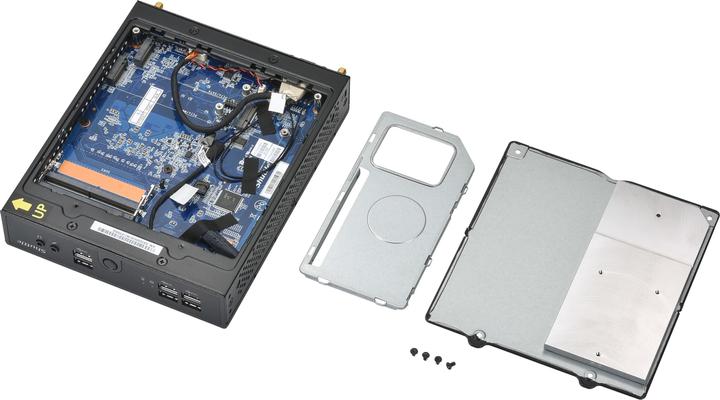 Immagine prodotto Shuttle DS50U, PC con dimensioni 1,3 l, Mini PC barebone, DDR5-SDRAM, PCI Express, Serial ATA III, C (Intel Celeron 7305)