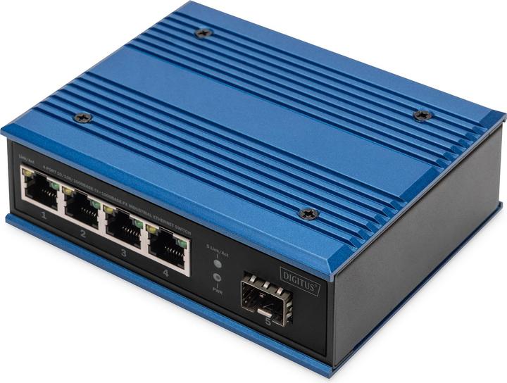 Produktbild Digitus 4-port 10/100/1000BASE-TX+1000Base-FX Industrial Ethernet Switch (4 Ports)
