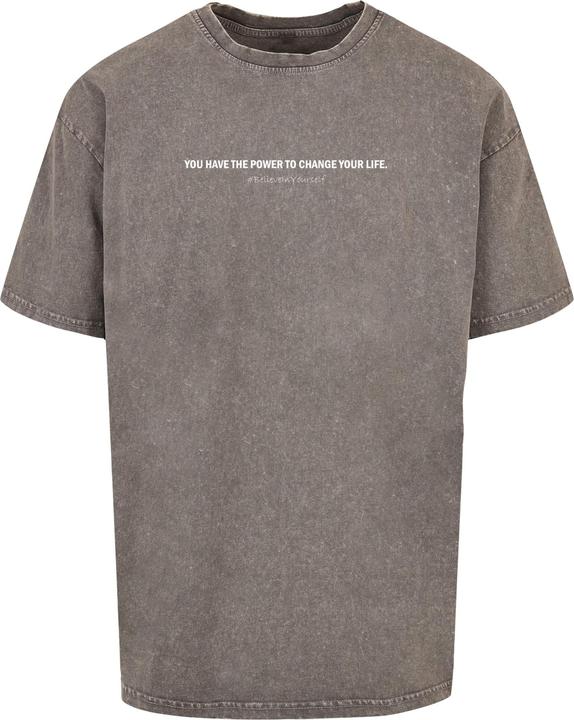 Produktbild Merchcode WD - Believe In Yourself Acid Washed Heavy Oversized Tee - 116541 (3XL)