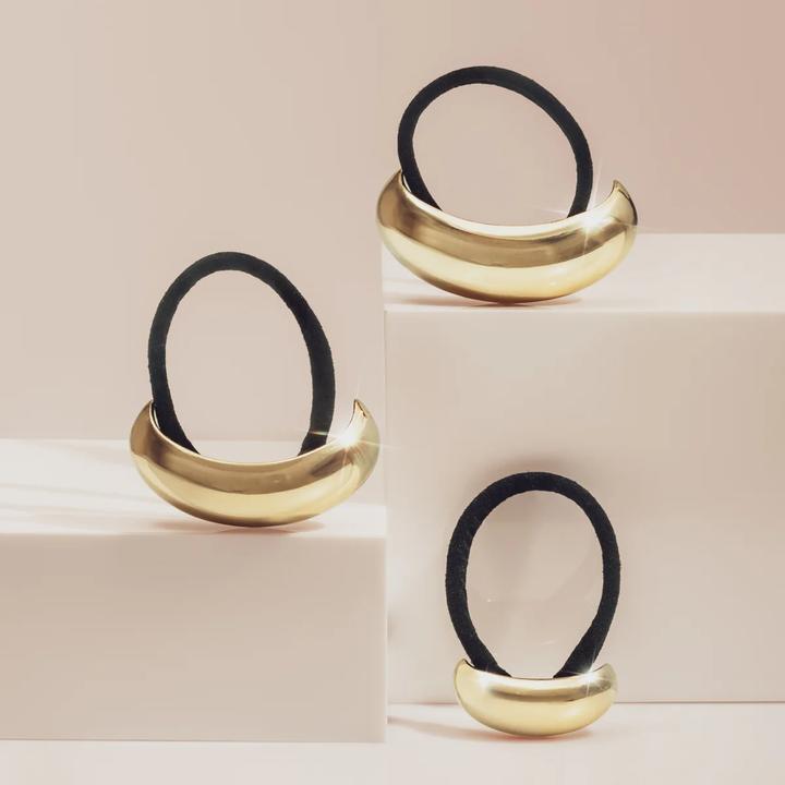 Produktbild Kitsch Haarband Metallwolke Gold L