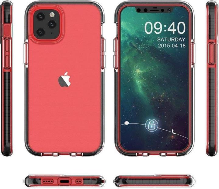 Image du produit Hurtel Spring Case clear TPU gel protective cover with colored frame for iPhone 13 Pro light blue (Apple iPhone 13 Pro)