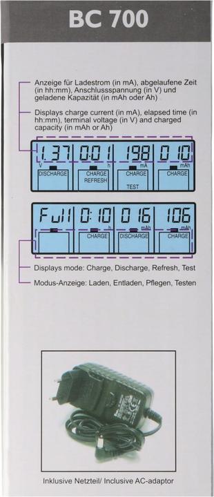 Actual product image AccuCell Panasonic Eneloop CASE with 2x AA batteries and 1 LCD charger (4 pcs., AA, 3000 mAh, Battery + charger)
