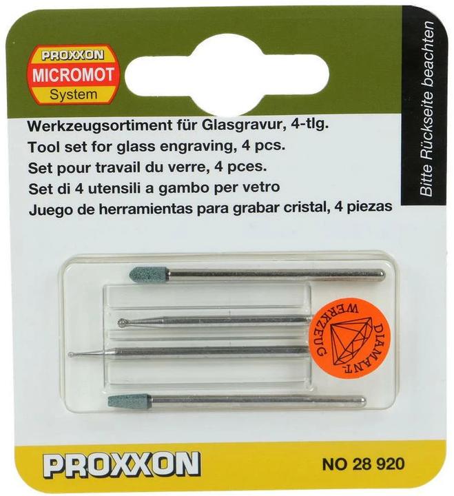 Immagine prodotto Proxxon Set per la lavorazione del vetro (2 x 5 mm, 2 x 7 mm)