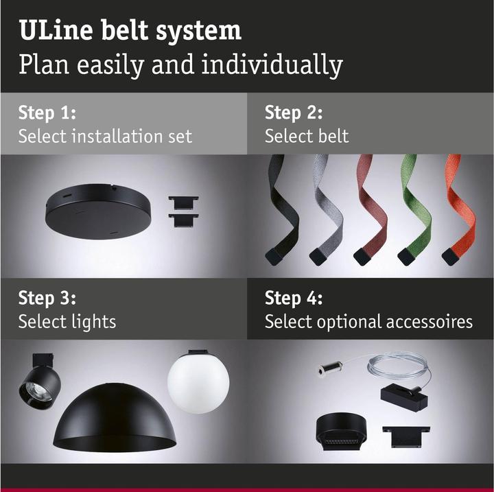 Actual product image Paulmann Gurt-System ULine Gurt-Abhängung
