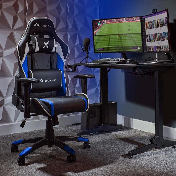 Actual product image X Rocker Chaise de jeu eSports compacte Agility JR Noire/Bleue