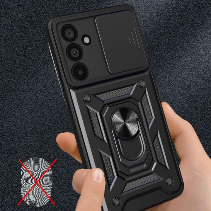 Productafbeelding Tech-Protect CamShield Pro hoesje voor Samsung Galaxy M55 5G - zwart (Samsung Galaxy A55)