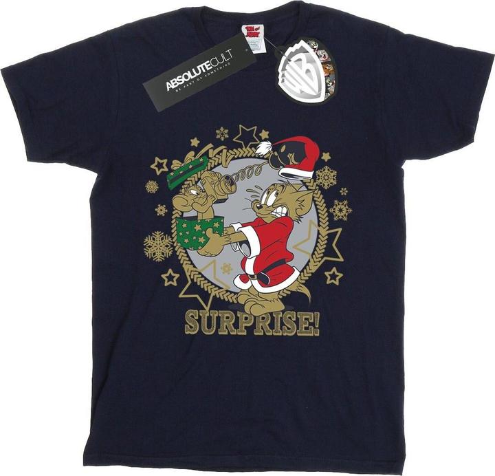 Immagine prodotto Tom & Jerry Christmas Surprise Maglietta Ragazze (128)