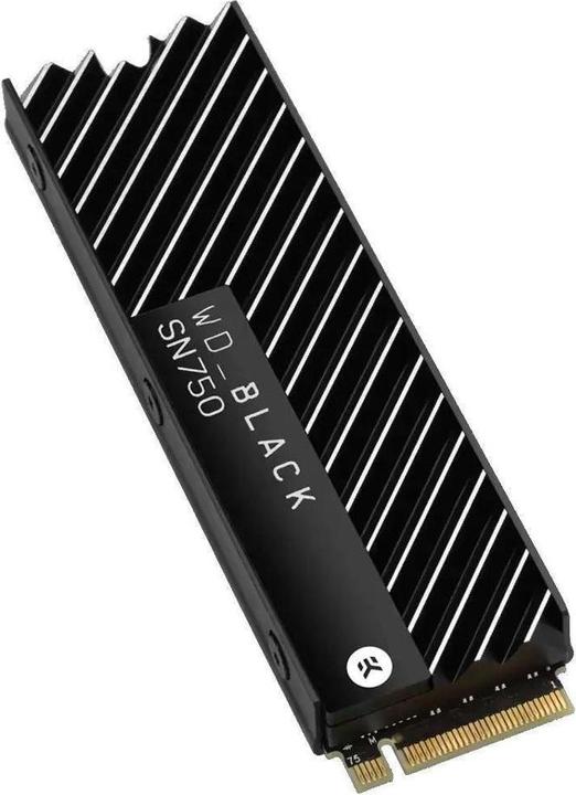 Actual product image WD Black SN750 Gaming - with heatsink (1000 GB, M.2 2280)