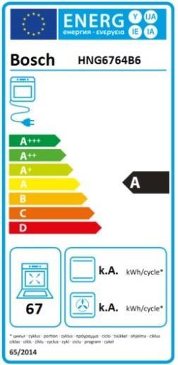 Energie-Label Bosch Hausgeräte Hng6764b6