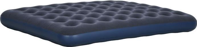 Swisshandel24 Air mattress for 2 people, soft & robust, 203x152x22cm, dark blue (152 x 203 cm)
