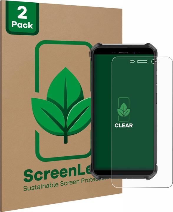 Image du produit ScreenLeaf Film de protection d'écran, Protection d'écran Écologique, Clear, Anti-Rayures (2 pièce(s), Ulefone Armor X12 Pro)