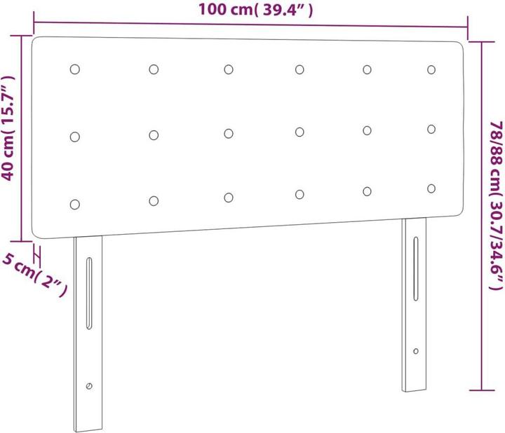 Actual product image VidaXL Kalli (100 x 5 x 88 cm)