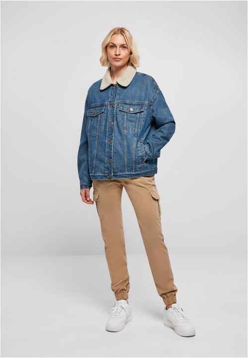 Produktbild Urban Classics Ladies Oversized Sherpa Denim Jacket - 19395 (XXL)