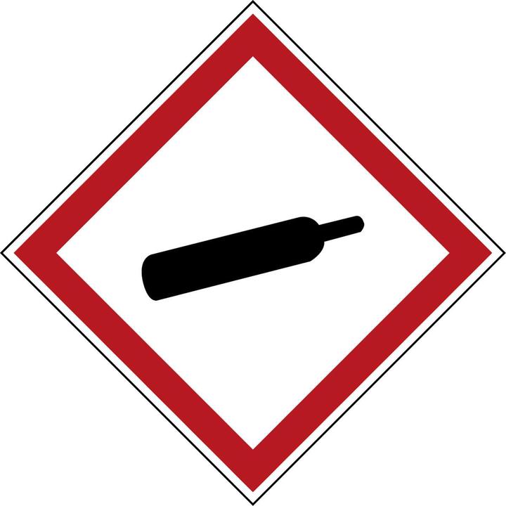 Actual product image Brady GHS pictograms - Pressurised gases