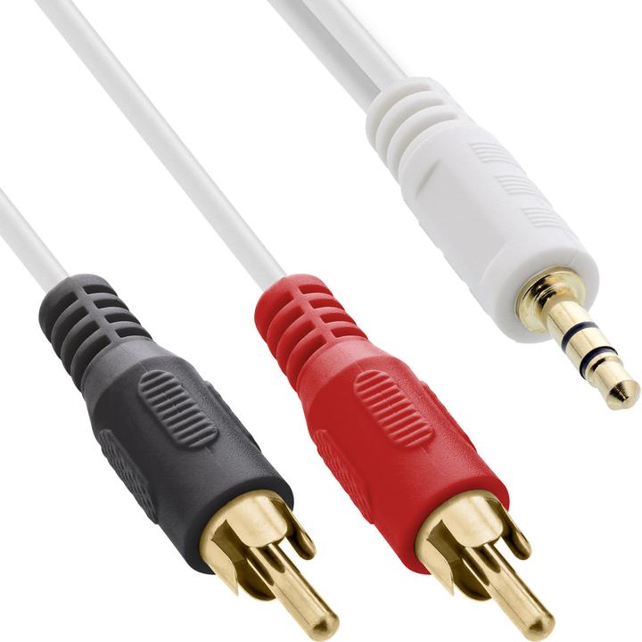 Produktbild InLine Cinch/Klinke Kabel (3 m, Cinch, 3.5mm Klinke (AUX))