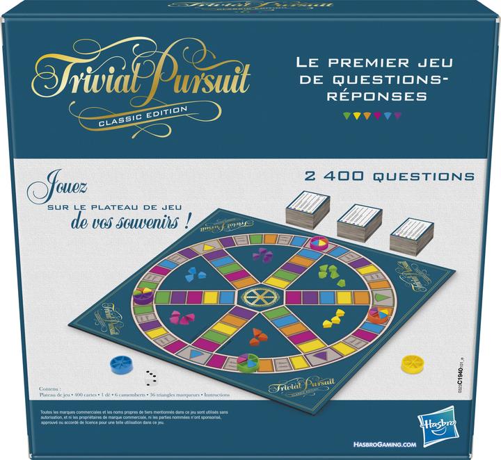 Actual product image Hasbro Gaming Trivial Pursuit Classic (French)
