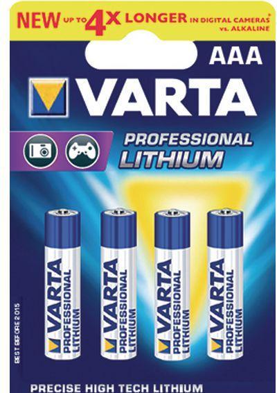 Actual product image Varta ULTRA Lithium (4 pcs., AAA, 1100 mAh)