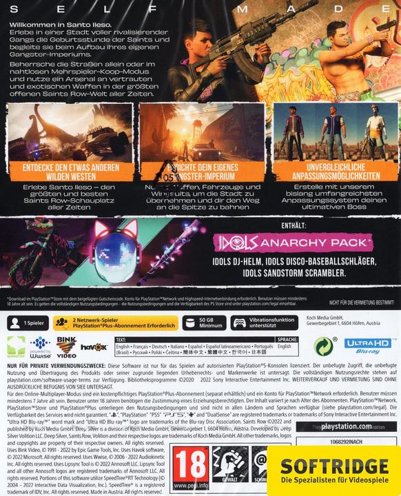 Actual product image Deep Silver Saints Row Day One Edition (PS5, DE)