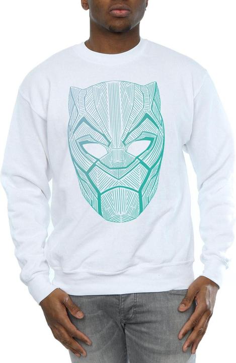 Immagine prodotto Felpa in cotone con maschera tribale di Black Panther (S)