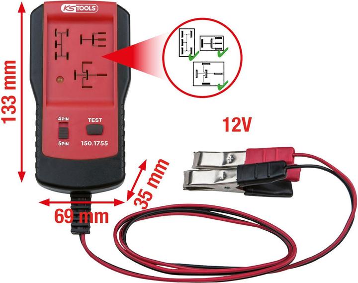 Produktbild KS Tools 12V Relais-Tester