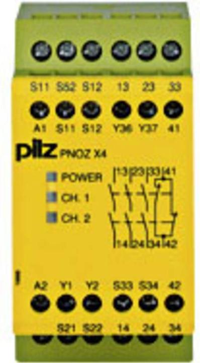 Produktbild Pilz GmbH & Co. KG Not-Aus-Schaltgerät PNOZ X4 24VDC 3n/o 1n/c