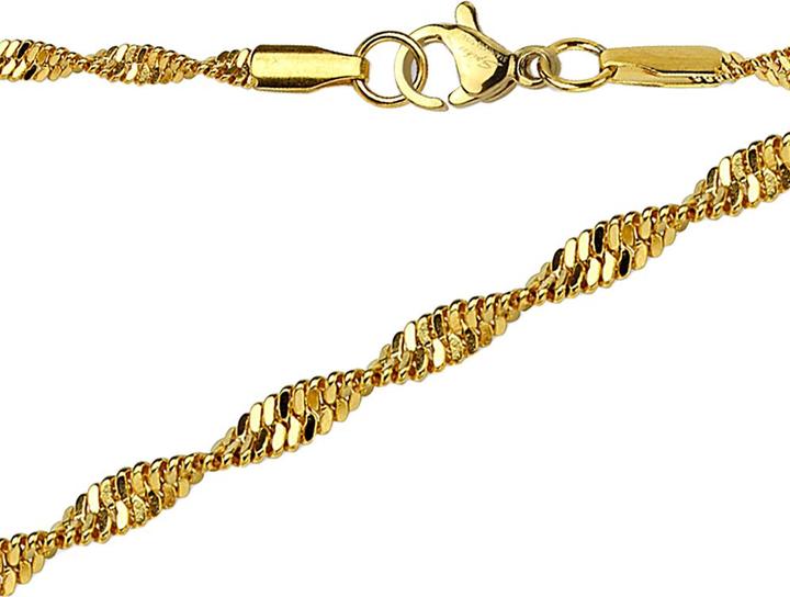 Actual product image Hollywood Body Jewelry Kette Singapur vergoldet (without brass, Surgical steel 316L)