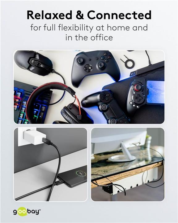 Produktbild Monacor USB A — USB A (1.80 m, USB 3.0)