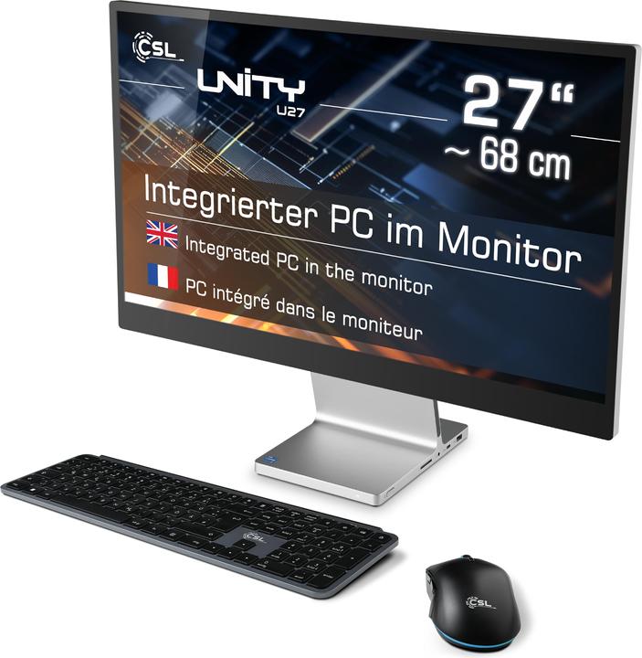 Produktbild CSL All-in-One-PC Unity U27 (Intel Core i5-1235U, 96 GB, 2000 GB, Intel Iris Graphics)