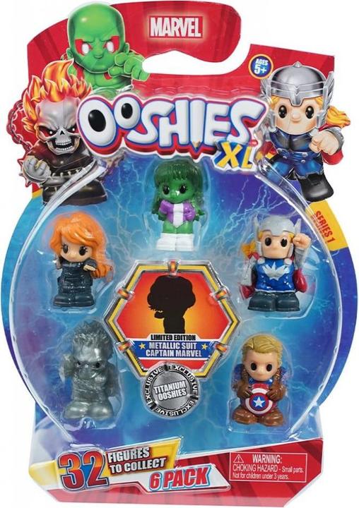 Actual product image Disney Ooshies-Marvel Cards With 6 Collectible Figures