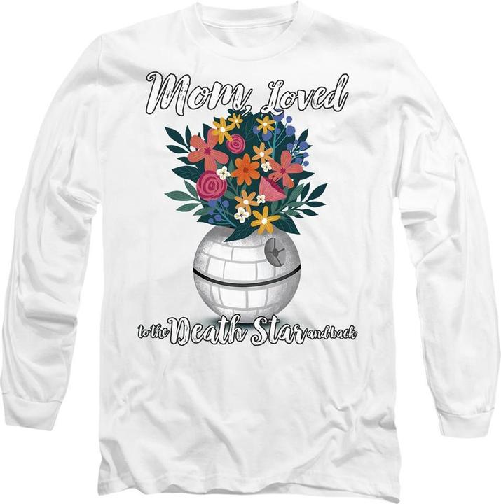 Actual product image Star Wars Unisex Adult Mom Loved To The Death Star Mothers Day T-Shirt (S)