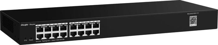 Actual product image Ruijie 16-Port Gigabit Smart Switch, 16 Gigabit RJ45 Ports,19-inch Rack-mountable Steel Case (16 Ports)