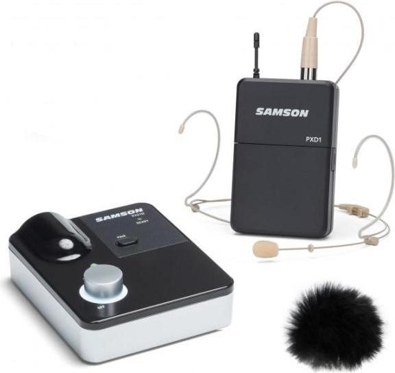 Actual product image Samson XPDm Headset Wireless System with windscreen