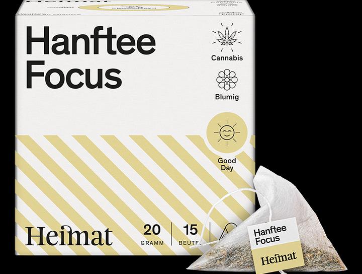 Produktbild Heimat Hanftee Focus (Good Day) (20 g)