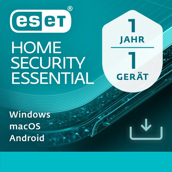 Image du produit ESET Home Security Essential 1U 1Y Download Code (1 Utilisateur, 1 Périphériques/Utilisateurs, 12 mois)