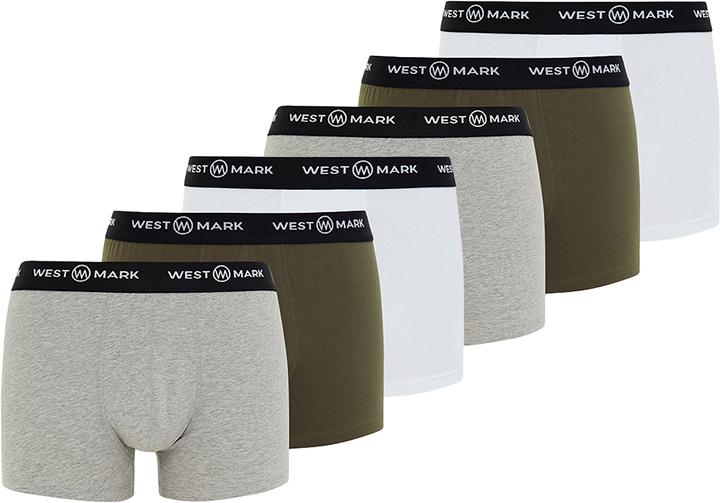 Khaki, White, Grey Melange