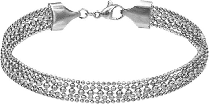Produktbild Star Piercing Armkette silber fünf einzelne Kugelketten gemischt (18 cm, Chirurgenstahl 316L, ohne Messing)
