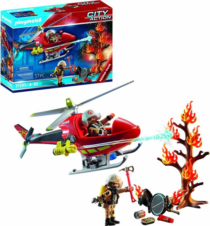 Produktbild Playmobil Feuerwehr-Hubschrauber (71195, Playmobil City Action)