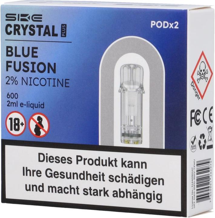 Image du produit SKE Crystal Plus Blue Fusion - Recharge pour E-Pod - 2 pcs. à 2 ml