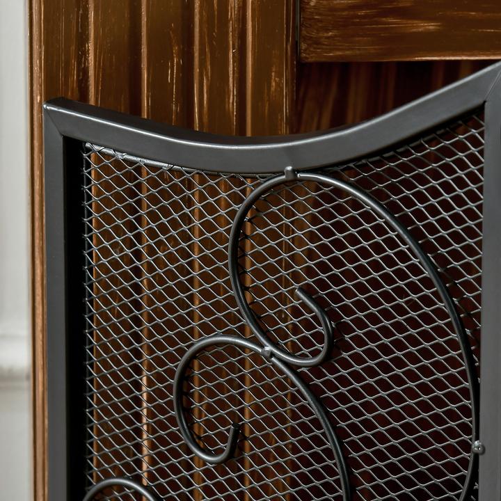 Produktbild Homcom Kamingitter mit drei Paneelen (66 x 31 x 81 cm)