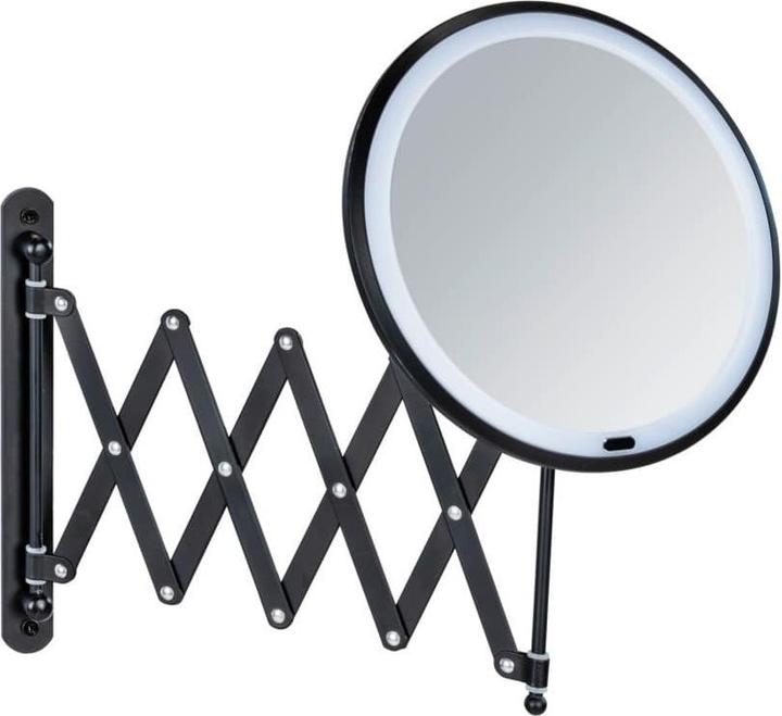 Wenko Specchio da parete telescopico a LED Barona (20 x 55 cm)