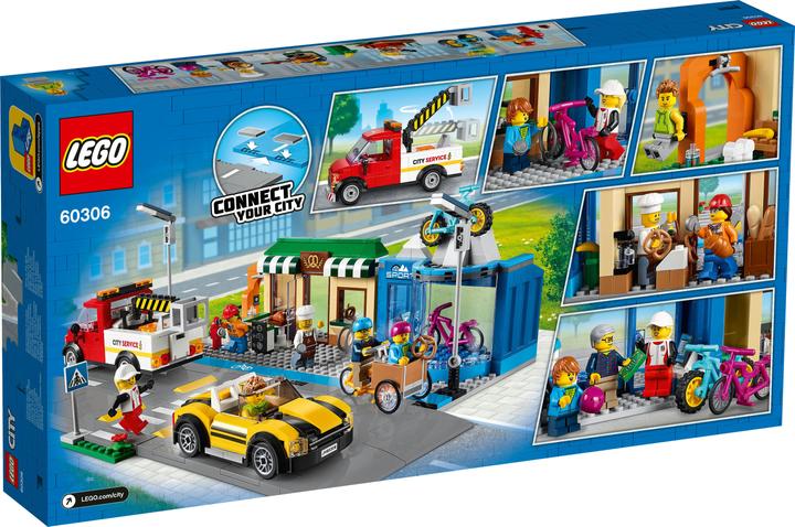 Actual product image LEGO Shopping street with shops (60306, LEGO City)